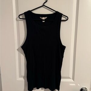 Banana Republic Black Fitted Sleeveless Tank Top